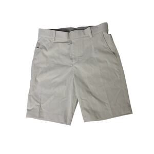 Nike Men’s Golf Dress Shorts Size 30 Gray Flat Front Casual Chino Style